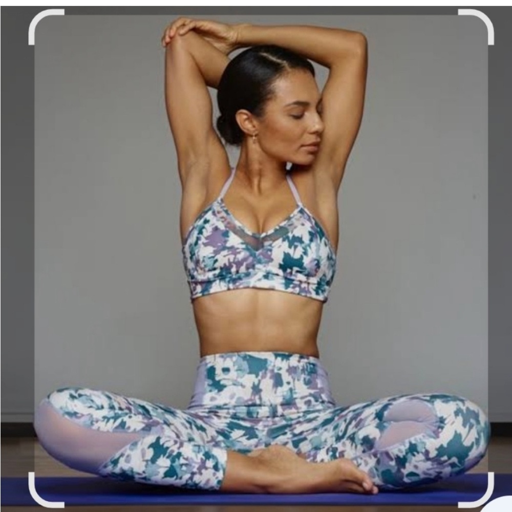 JoyLab-Lavender Multi-Color Camo Workout Leggings